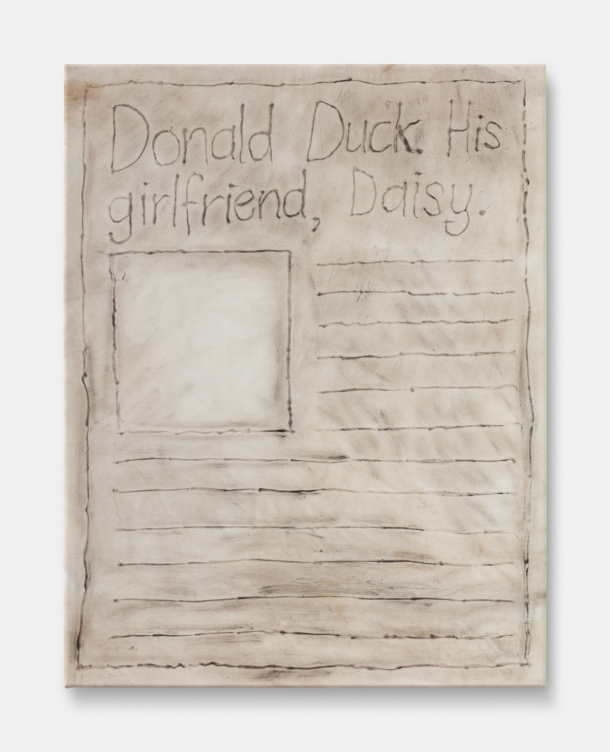 Alex Vivian, Newspaper headline (Donald Duck. His girlfriend, Daisy), 2016